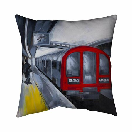 BEGIN HOME DECOR 26 x 26 in. People Waiting Metro-Double Sided Print Indoor Pillow 5541-2626-TR27